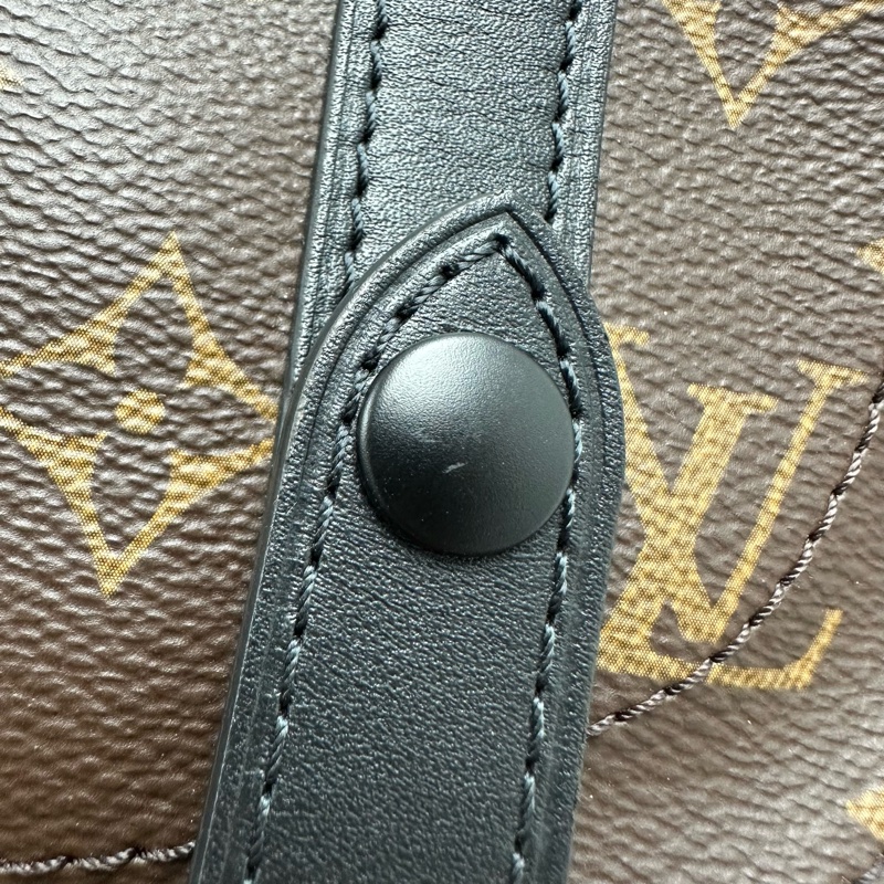 LV Christopher PM Size 老花拼皮背包 晶片款-8