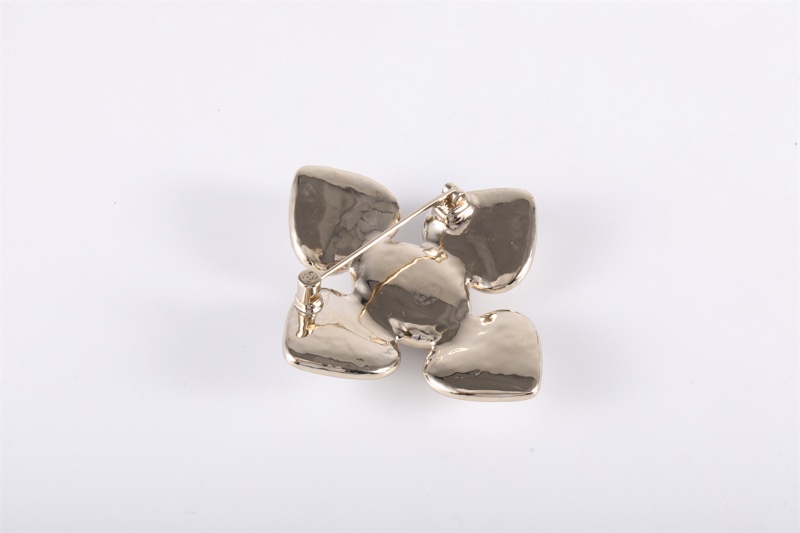 CHANEL(香奈兒)  合金 22C巴洛克 雙C胸針-3