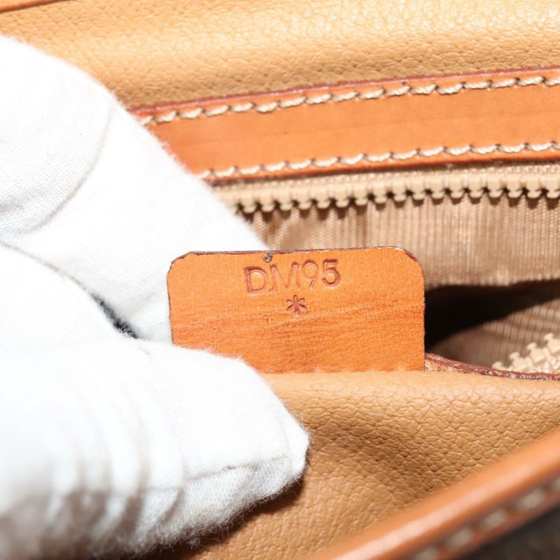 【日本直送】CELINE Macadam帆布手提包 PVC皮革 2way Brown Gold Auth 131464-11