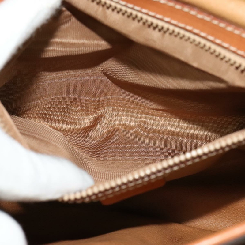 【日本直送】CELINE Macadam帆布手提包 PVC皮革 2way Brown Gold Auth 131464-22