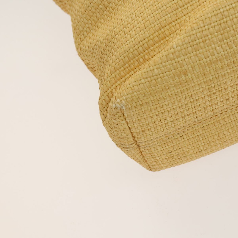 【日本直送】香奈兒托特包 拉菲草皮革 米色 棕色 金色 CC 標誌 Auth 131352-13