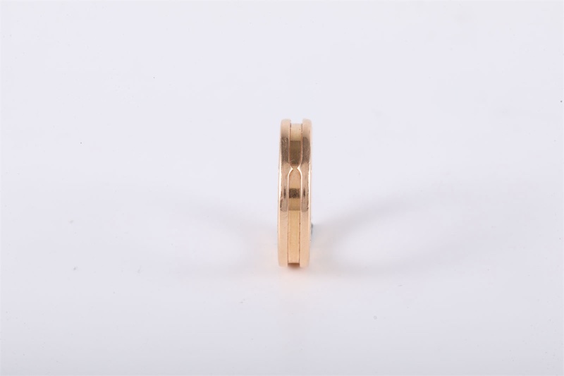BVLGARI(寶格麗) B.ZERO1 彈簧戒指 單圈 18K玫瑰金 51 玫瑰金-1