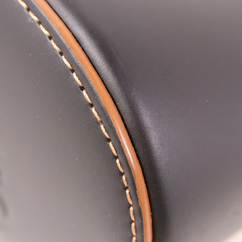 LOEWE 帆布/牛皮皮革Balloon Anagram銀扣手挽肩背兩用袋-8