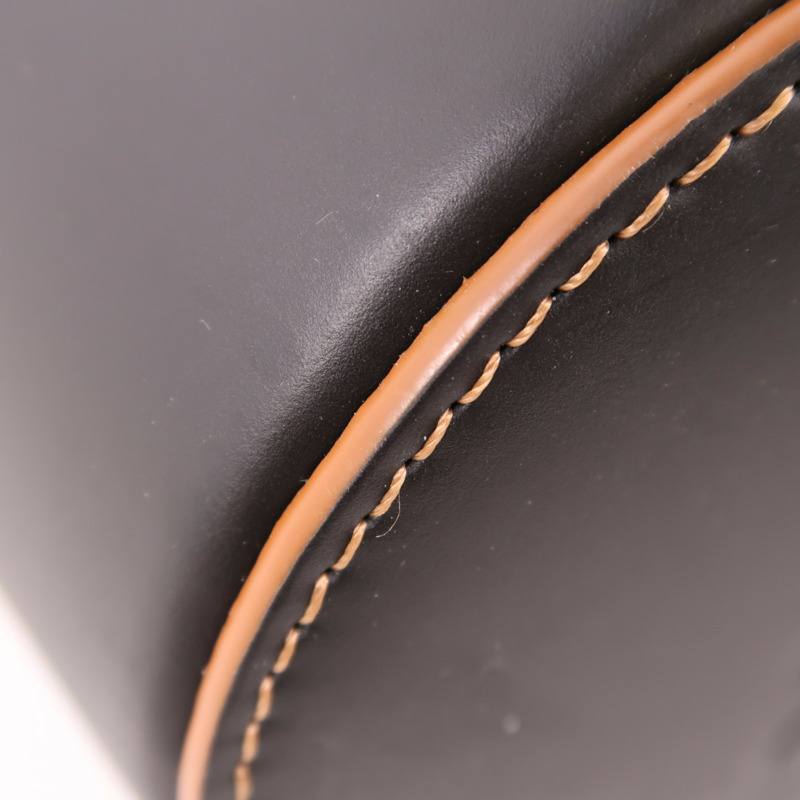 LOEWE 帆布/牛皮皮革Balloon Anagram銀扣手挽肩背兩用袋-9