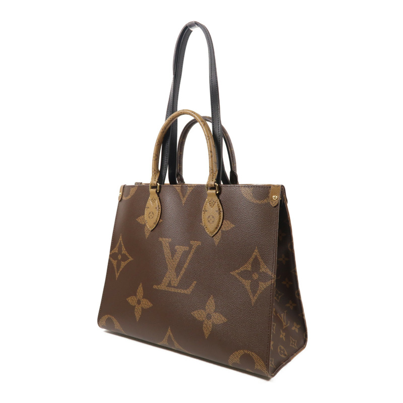 LOUIS VUITTON Monogram Giant On The Go MM金扣手挽肩背兩用袋-2