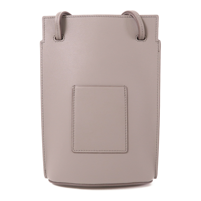 LOEWE 牛皮皮革Dice Pocket銀扣肩背袋-1