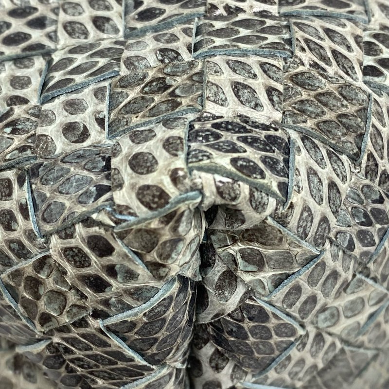 ☆ Bottega Veneta 寶緹嘉 Light Blue Python Skin Flap Chain Handbag 淺藍色蛇皮鏈條手袋 - 257015587-15