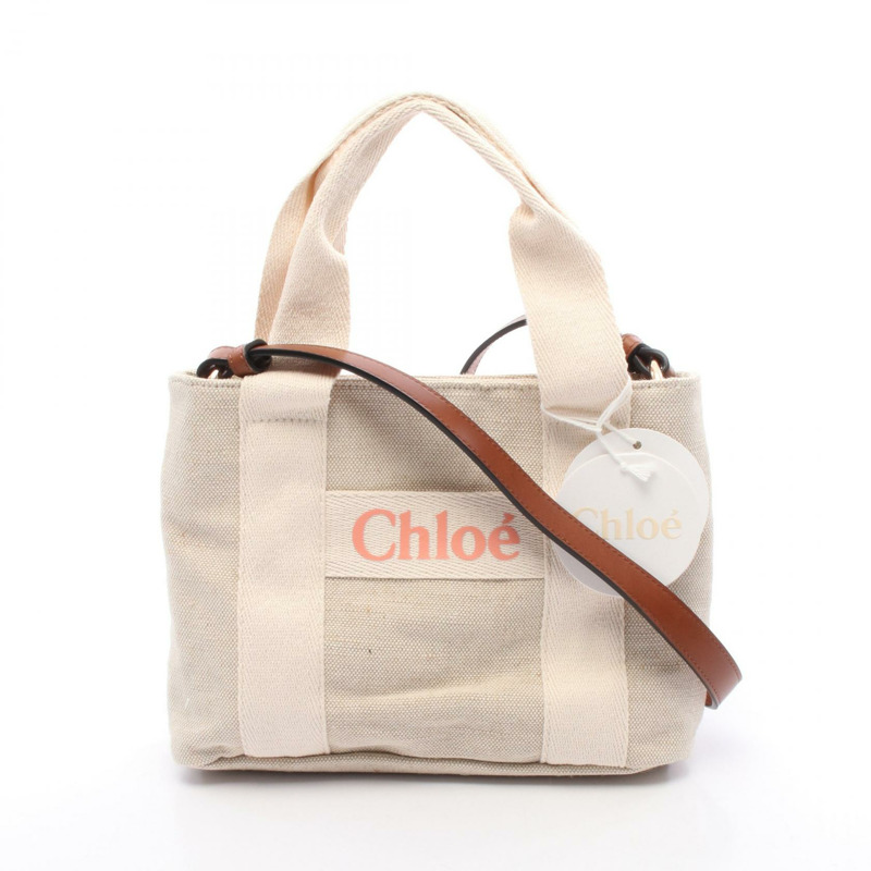 Chloe 單肩托特包 C20424Z40 帆布 米色 新款 女士 Logo-0