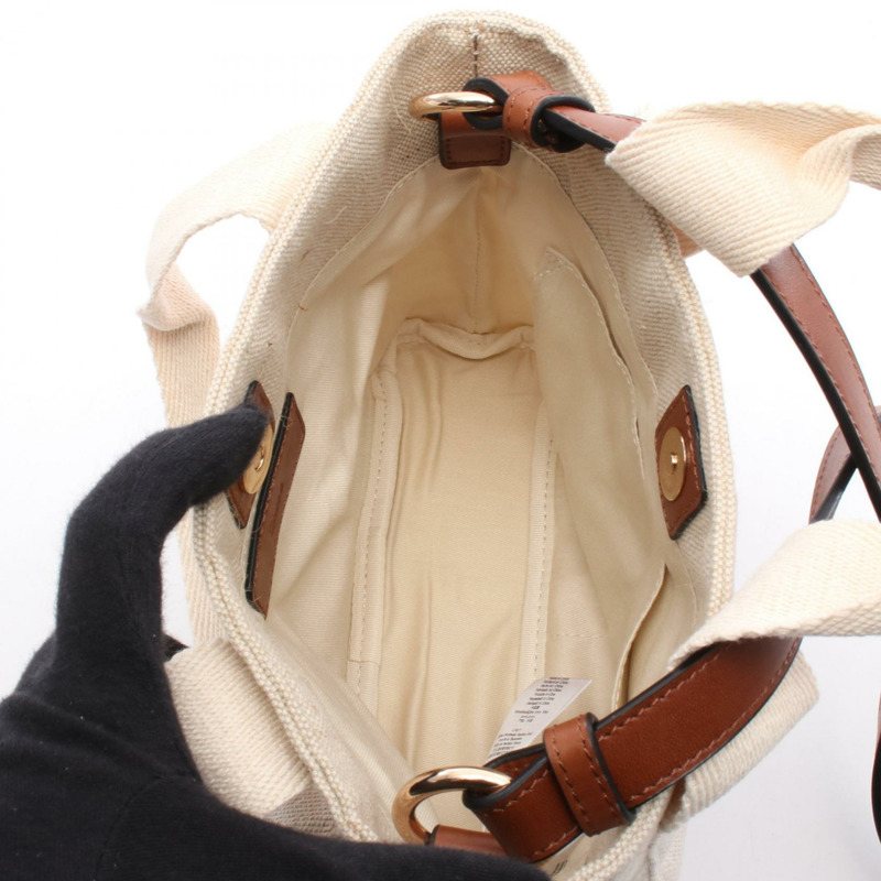 Chloe 單肩托特包 C20424Z40 帆布 米色 新款 女士 Logo-2