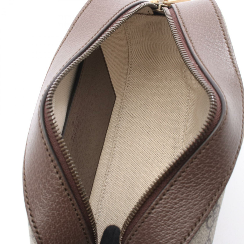 GUCCI Ophidia GG Supreme S 斜背單肩包 帆布皮革 米色 棕色 全新-2