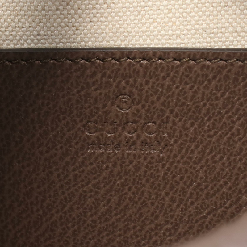 GUCCI Ophidia GG Supreme S 斜背單肩包 帆布皮革 米色 棕色 全新-3