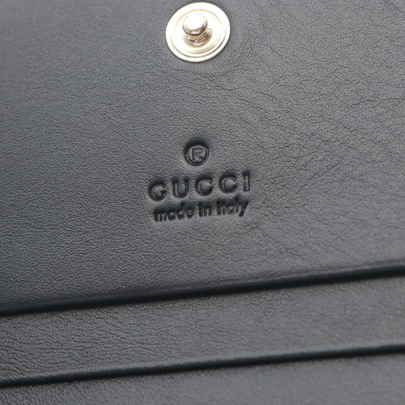 GUCCI 馬銜扣 1955 GG Supreme 雙折錢包 621887FAD6L9741 皮革 PVC-4