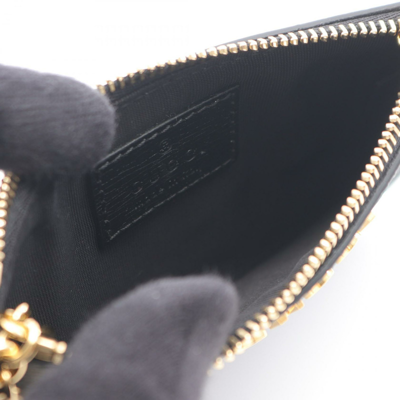 GUCCI 黑色皮革零錢包 7901020OP0N1000 女士新款-2
