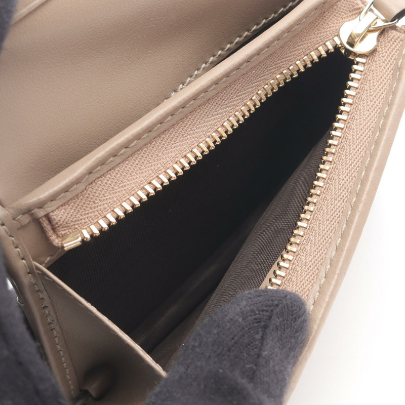 GUCCI GG Marmont 雙折皮夾 466492DTDHD1523 皮革 米色/灰褐色 全新 女士-4