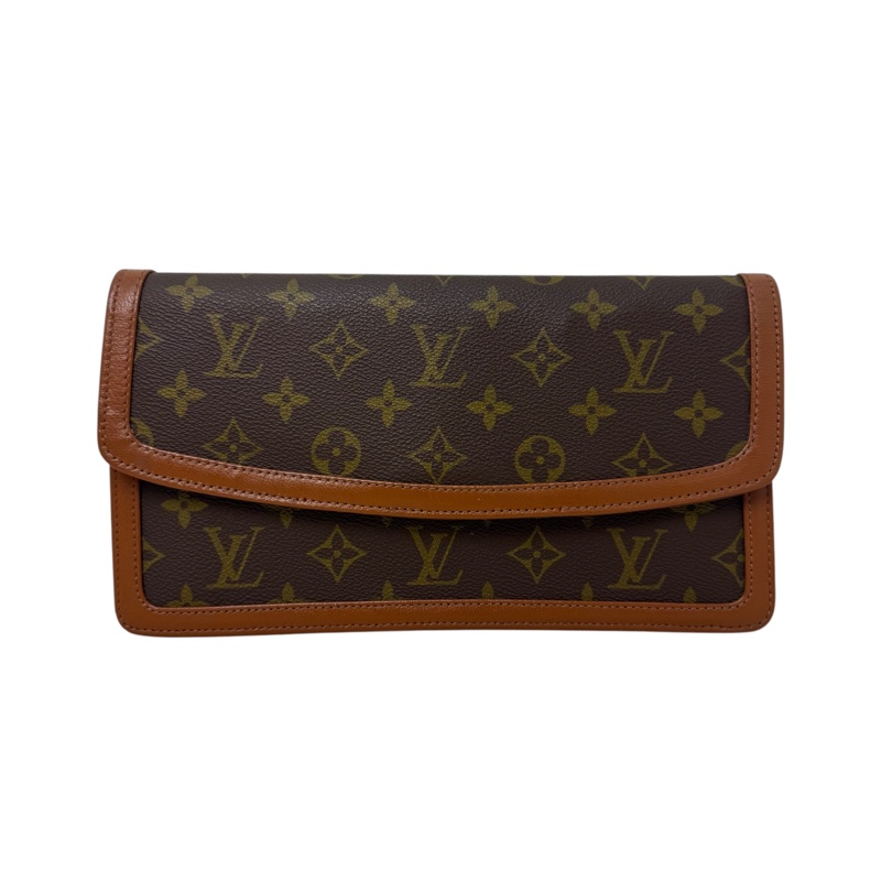 Louis Vuitton 老花紅皮手拿包-0