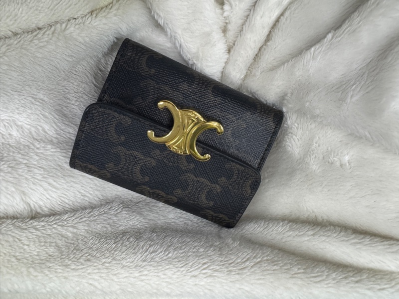 CELINE三折皮夾-0