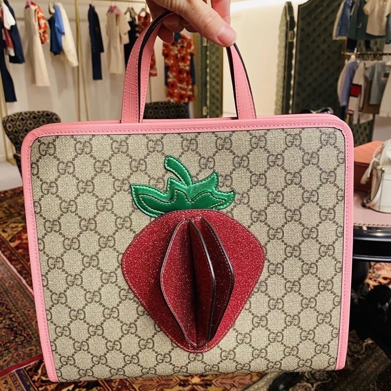Gucci草莓🍓包/超可愛/王吉娜古董精品-0