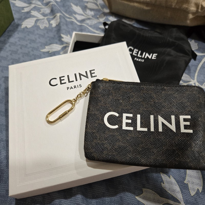 Celine 大LoGo老花零錢包-1