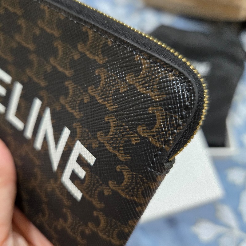 Celine 大LoGo老花零錢包-8
