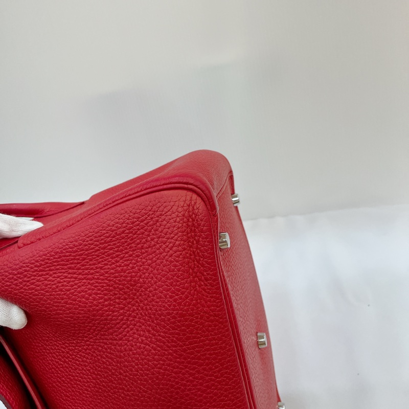 莉亞精品♡Hermes Lindy 30 覆盆子粉 #D刻 二手美包-13