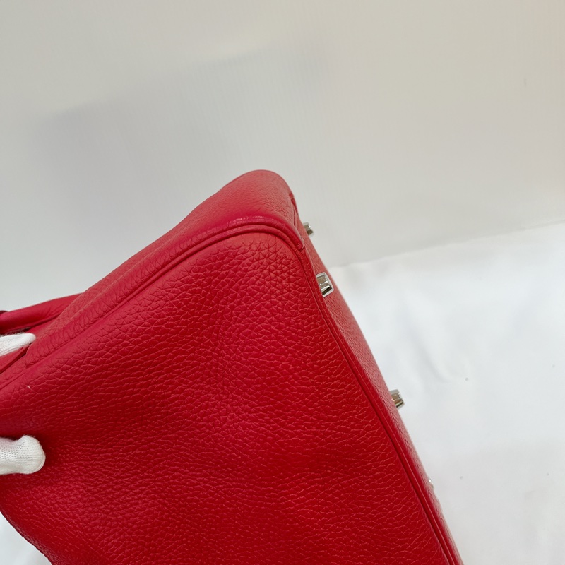 莉亞精品♡Hermes Lindy 30 覆盆子粉 #D刻 二手美包-15