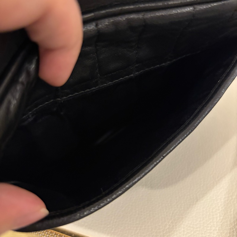 Chanel 中古 Vintage 雕花鏈金球相機包-14