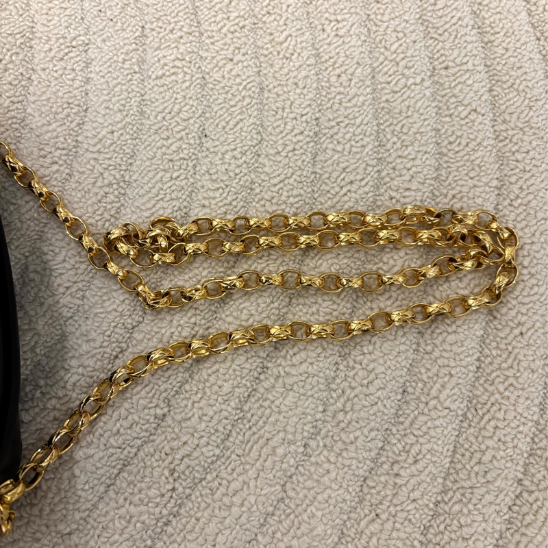 Chanel 中古 Vintage 雕花鏈金球相機包-19