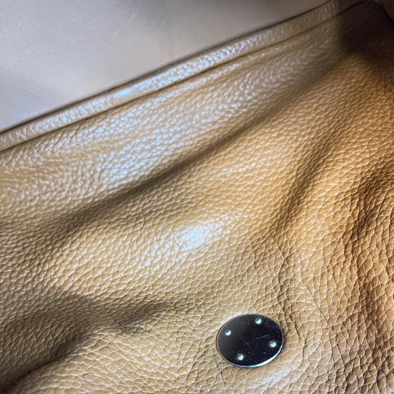 愛馬仕Hermes 金棕lindy 30 框O刻 肩背包-16