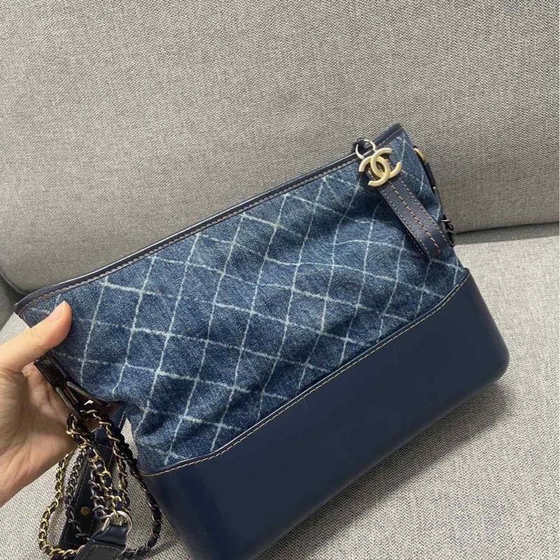 香奈兒Chanel流浪牛仔中號肩背包-0