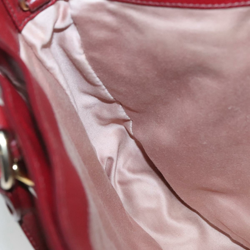 【日本直送】Miu Miu 手提包 皮革 兩用 紅色 金色 正品 127396-17