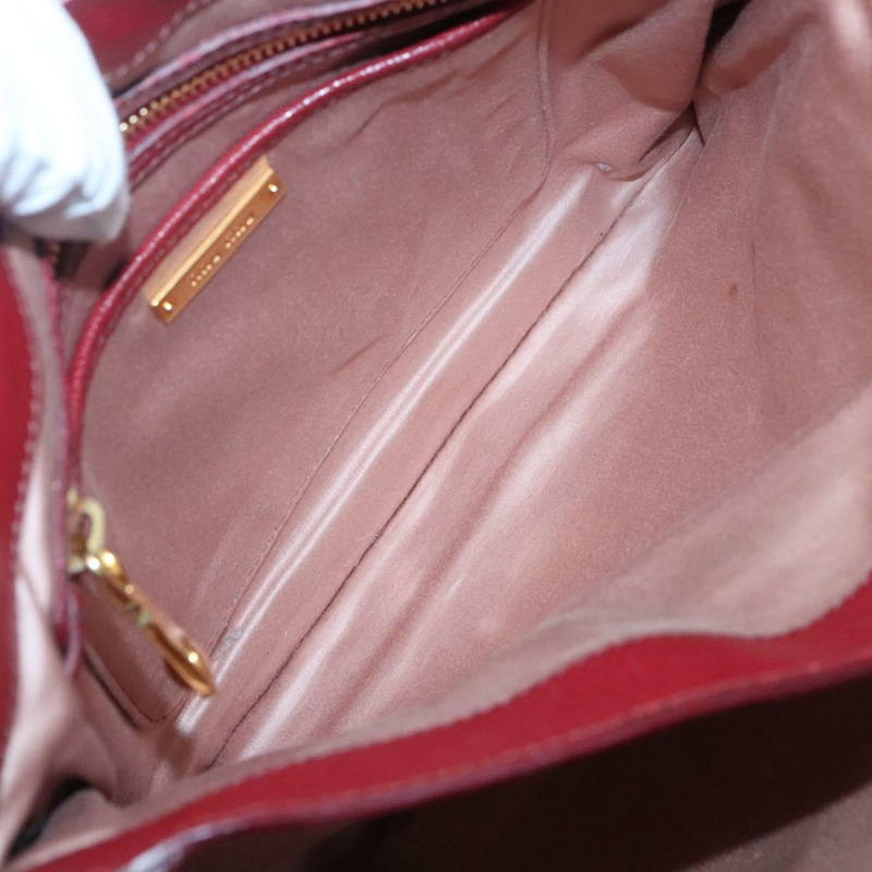 【日本直送】Miu Miu 手提包 皮革 兩用 紅色 金色 正品 127396-18