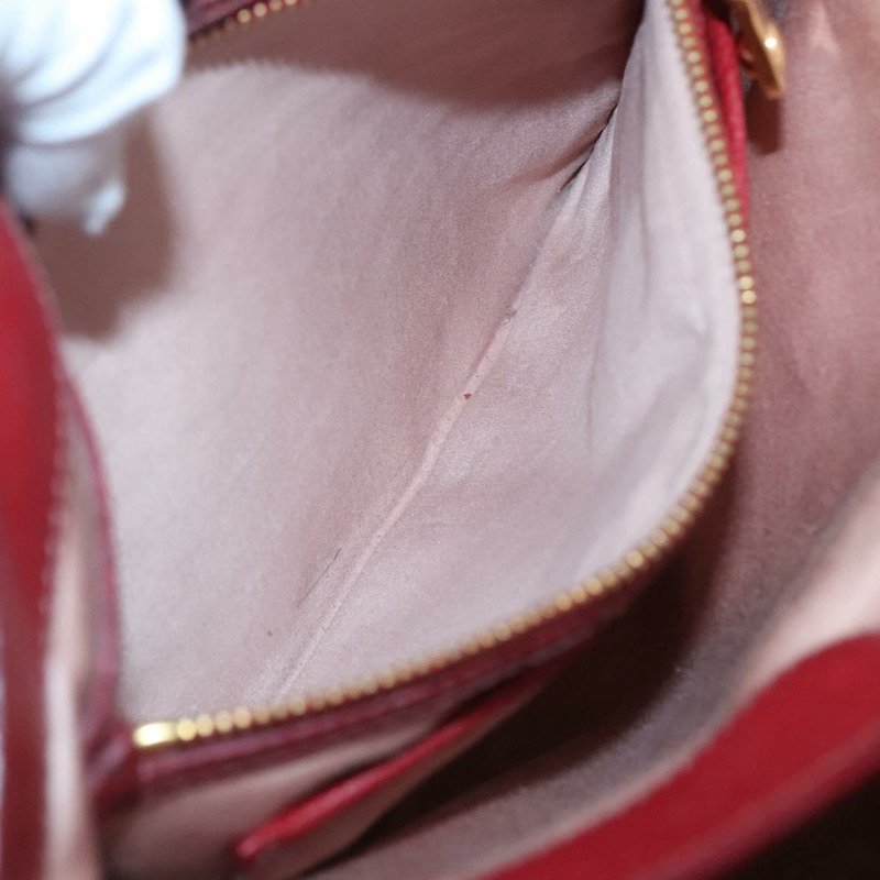 【日本直送】Miu Miu 手提包 皮革 兩用 紅色 金色 正品 127396-20
