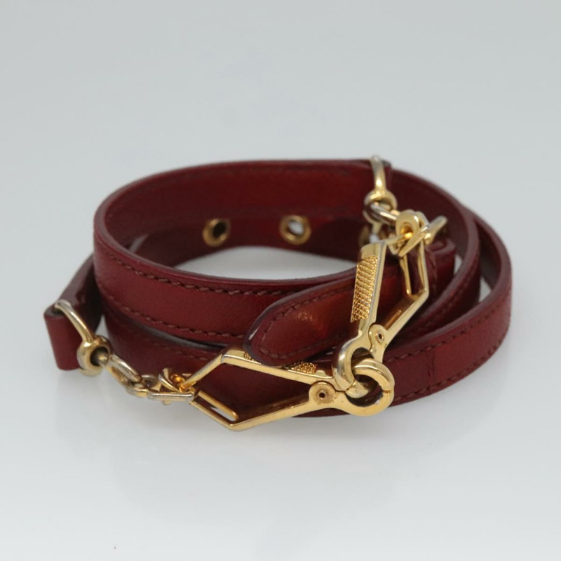 【日本直送】Miu Miu 手提包 皮革 兩用 紅色 金色 正品 127396-23