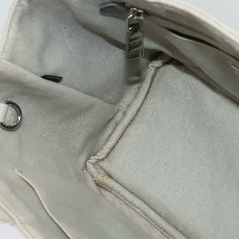 【日本直送】PRADA Bijoux Canapa PM 手提包 帆布 2 向 灰色 正品 126588-17