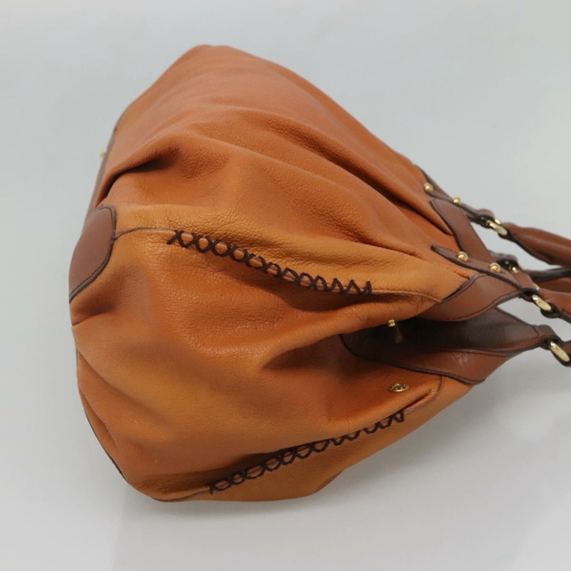 【日本直送】MCM 單肩包 皮革 棕金色 正品 127023-4