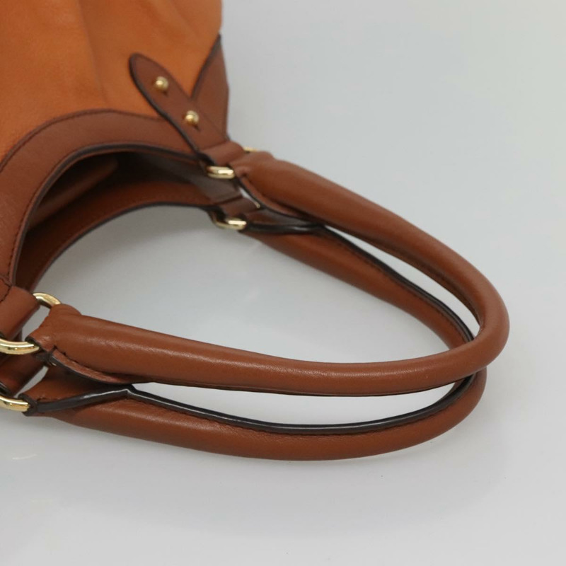 【日本直送】MCM 單肩包 皮革 棕金色 正品 127023-6