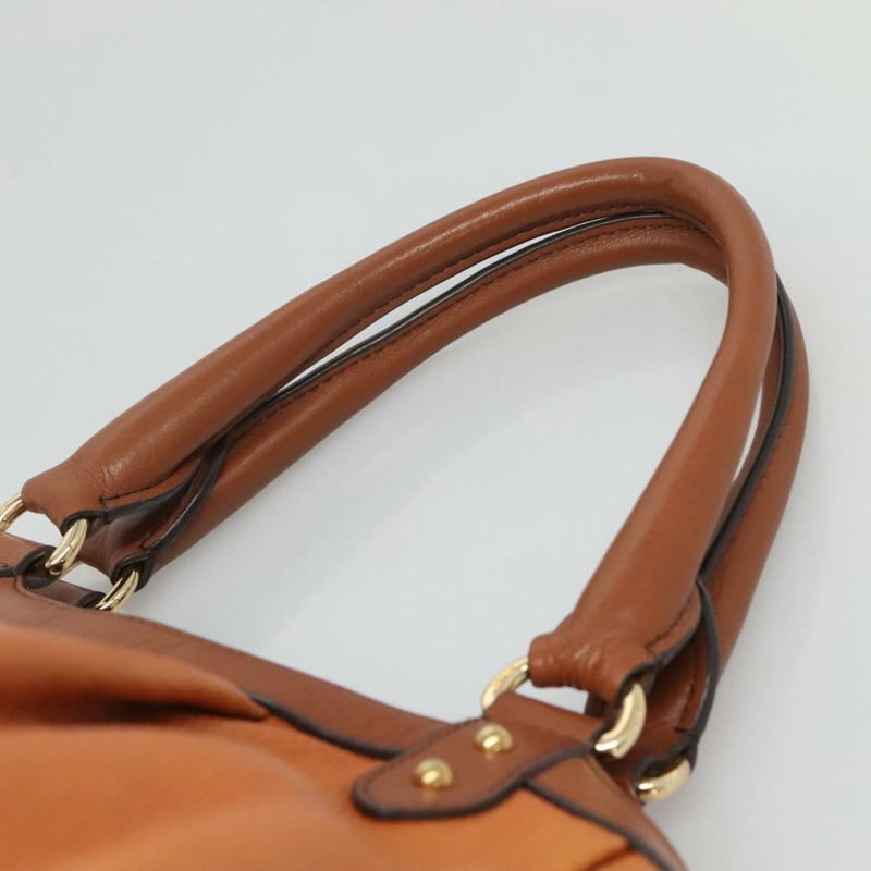 【日本直送】MCM 單肩包 皮革 棕金色 正品 127023-7