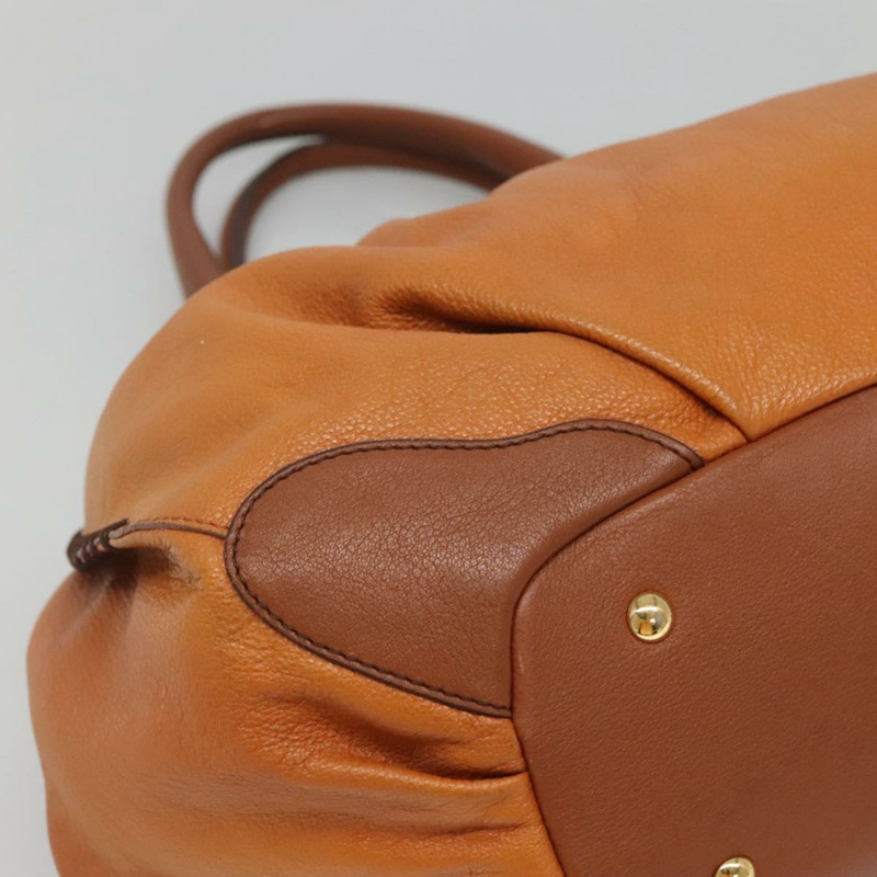 【日本直送】MCM 單肩包 皮革 棕金色 正品 127023-12