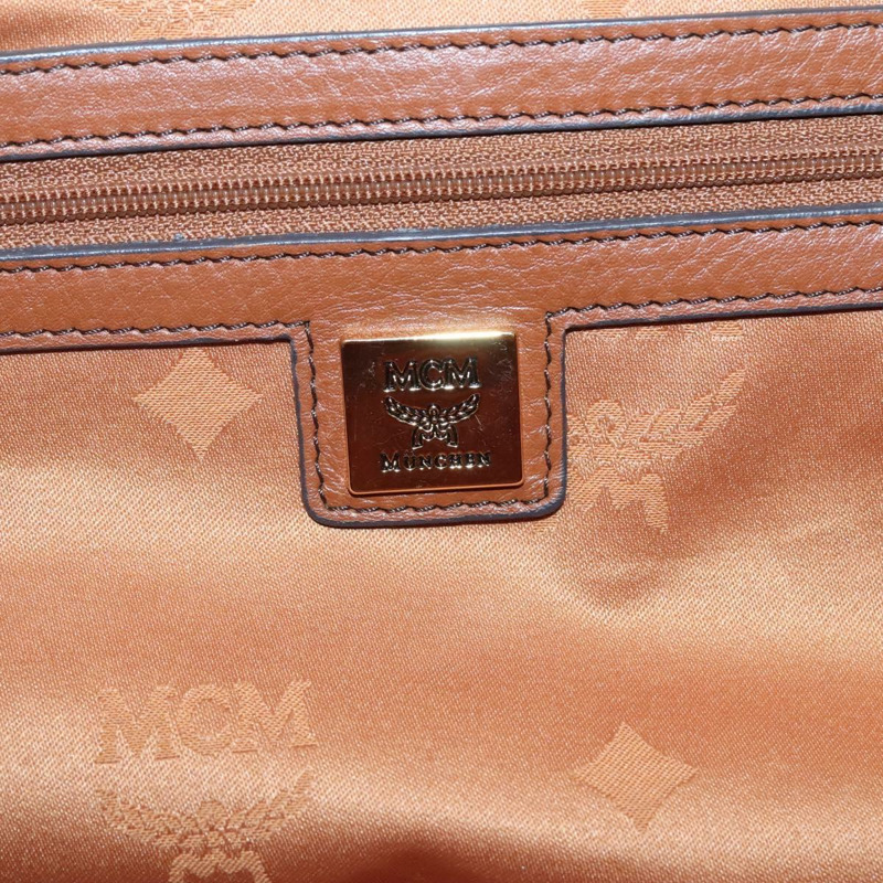 【日本直送】MCM 單肩包 皮革 棕金色 正品 127023-13
