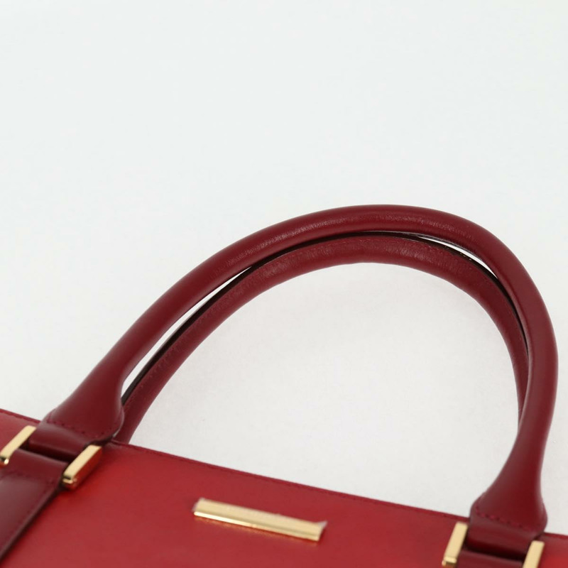 【日本直送】BURBERRY 手提包 皮革 紅金 正品 BA2993V-7