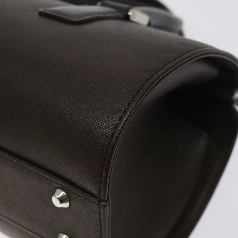 【日本直送】BURBERRY 手提包 皮革 銀棕色 正品 am8636-11