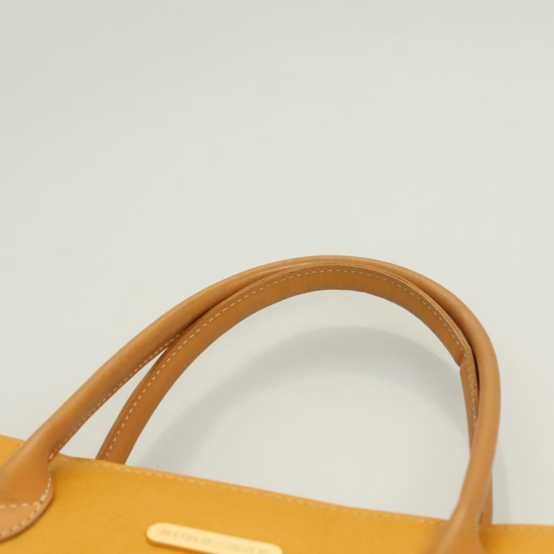 【日本直送】BURBERRY 手提包 皮革 黃金 正品 BA3158-7