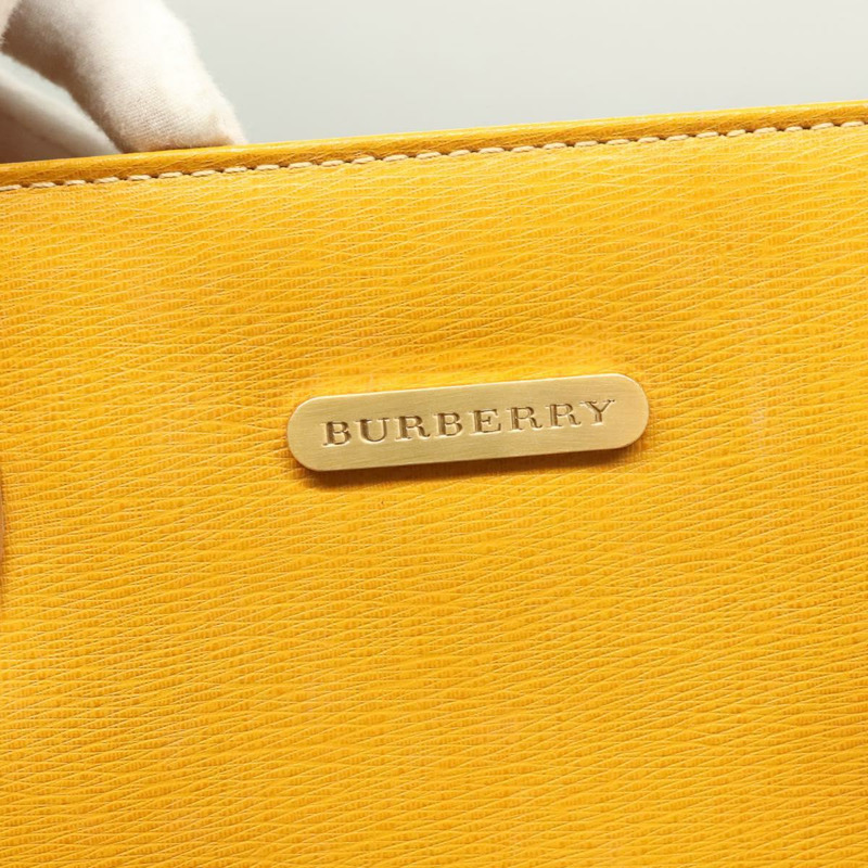 【日本直送】BURBERRY 手提包 皮革 黃金 正品 BA3158-13