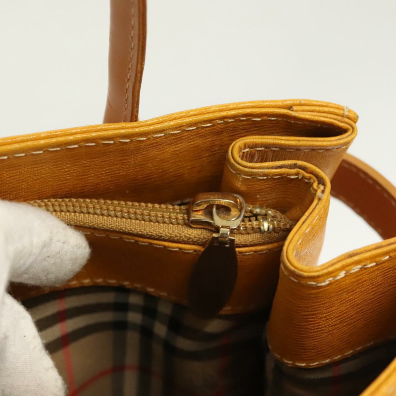 【日本直送】BURBERRY 手提包 皮革 黃金 正品 BA3158-14