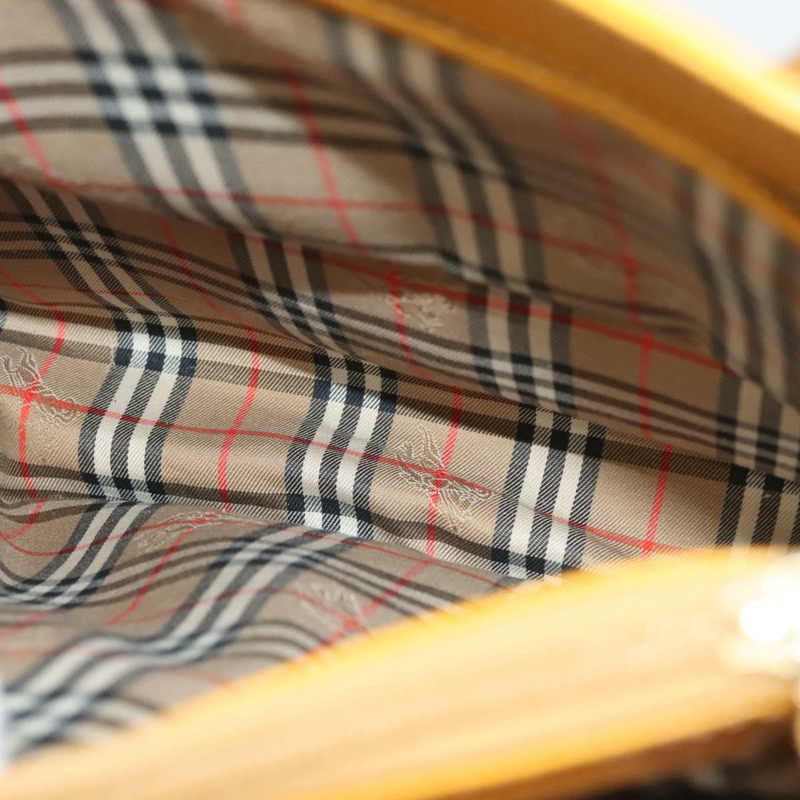 【日本直送】BURBERRY 手提包 皮革 黃金 正品 BA3158-15