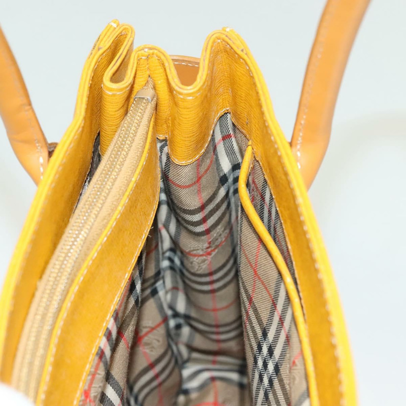 【日本直送】BURBERRY 手提包 皮革 黃金 正品 BA3158-16