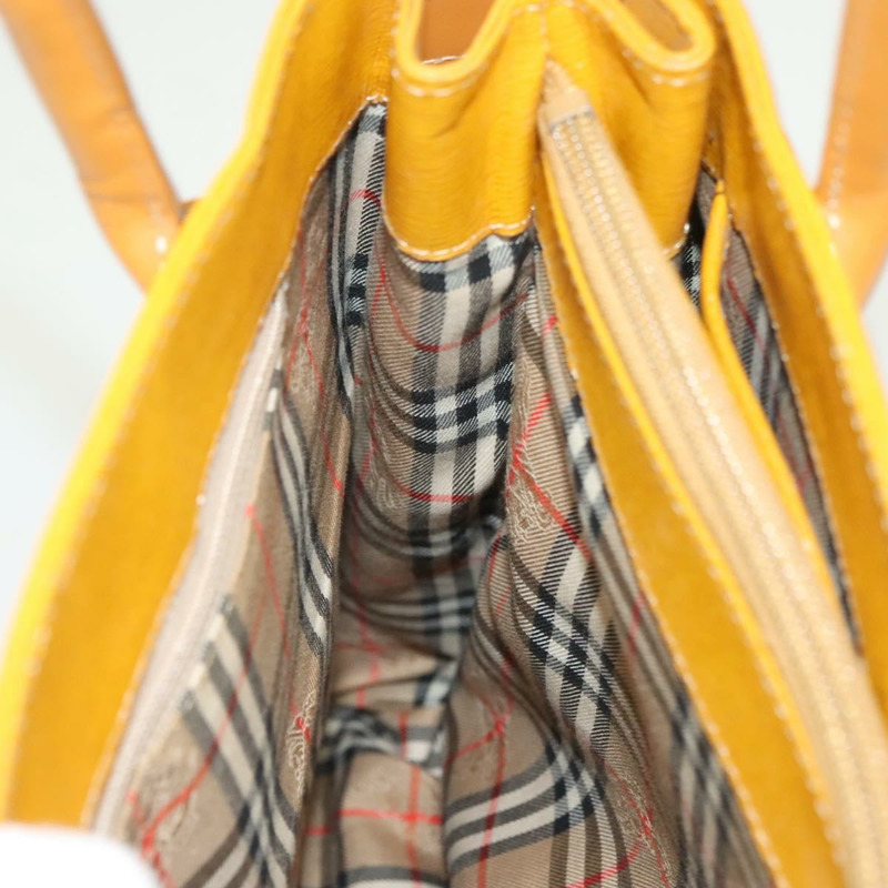 【日本直送】BURBERRY 手提包 皮革 黃金 正品 BA3158-20