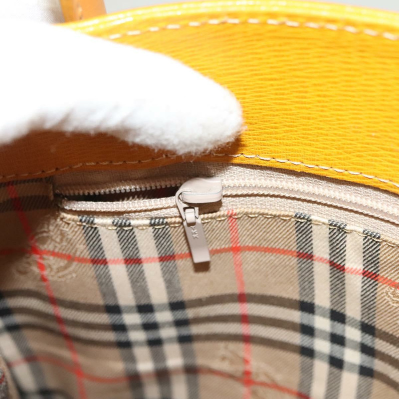 【日本直送】BURBERRY 手提包 皮革 黃金 正品 BA3158-23