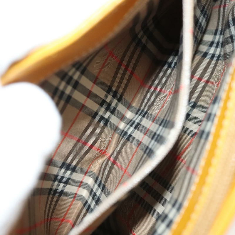 【日本直送】BURBERRY 手提包 皮革 黃金 正品 BA3158-24