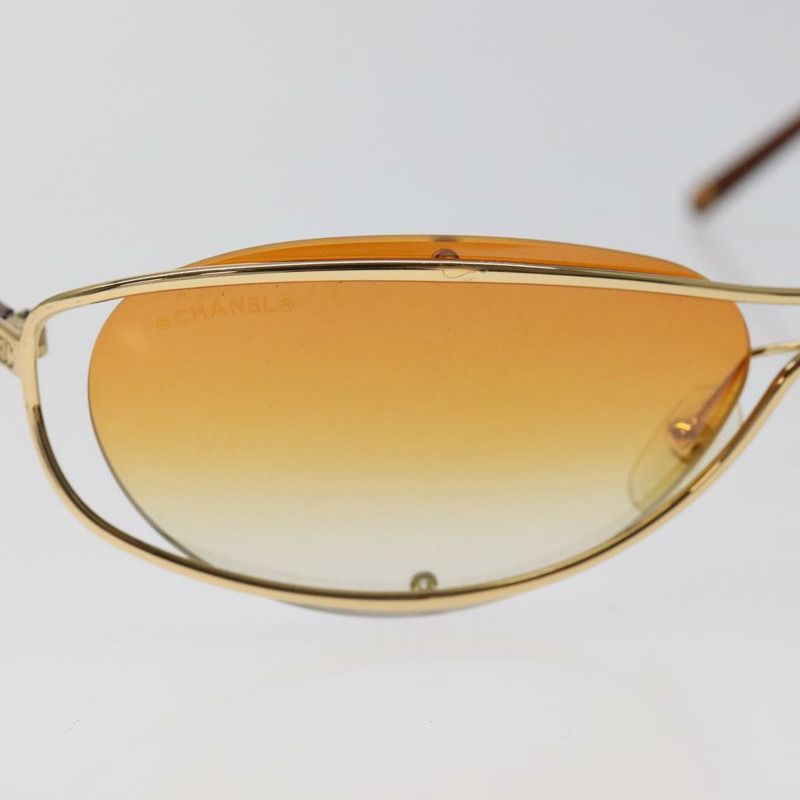 【日本直送】香奈兒橙色塑膠太陽眼鏡 CC Auth SW918-5